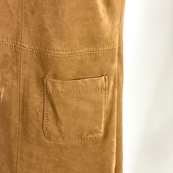 MAX STUDIO Faux-Suede Sleeveless Dress, Size Small - Picture 3 of 7